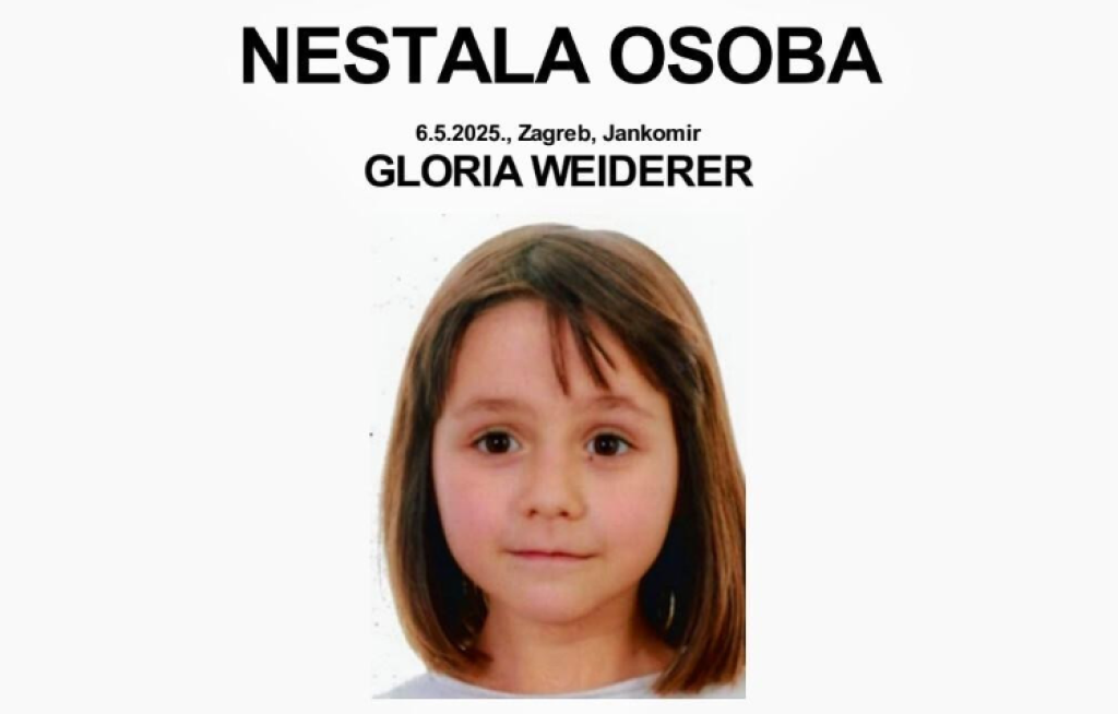 U Zagrebu nestala sedmogodišnja djevojčica U Zagrebu nestala sedmogodišnja djevojčica